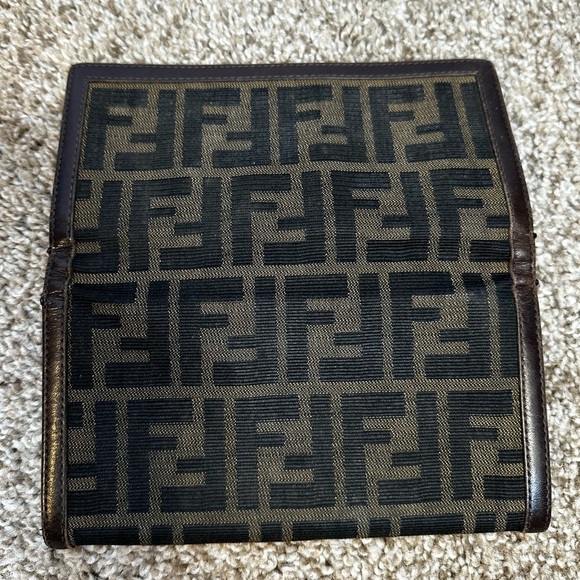 FENDI Zucca Long Women's Wallet Long Trifold - Picture 5 of 7